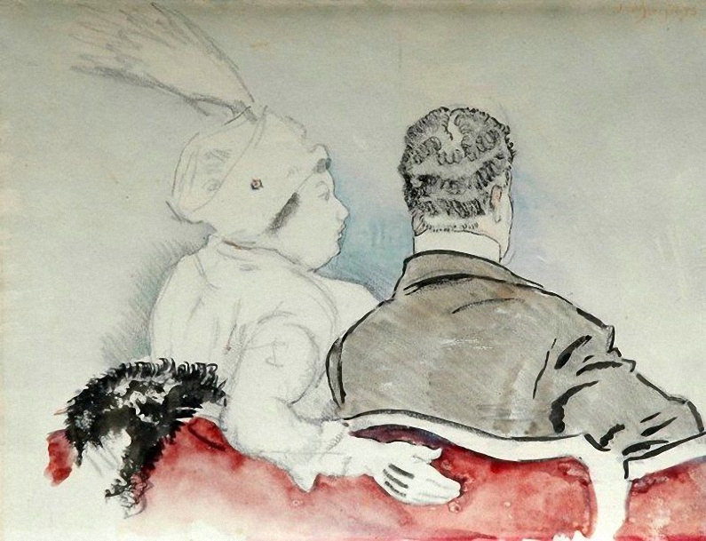 In de entr'acte (In The Interlude) by Johannes Carolus Bernardus 'Jan' Sluijters, c.1910